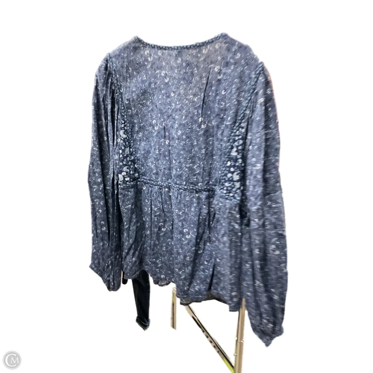 Top Long Sleeve By Old Navy In Blue, Size: L