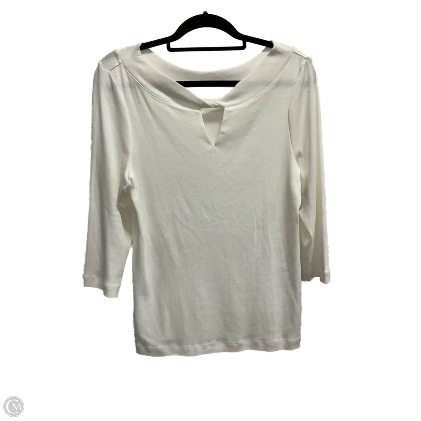 Top Long Sleeve By Chicos In White, Size: M