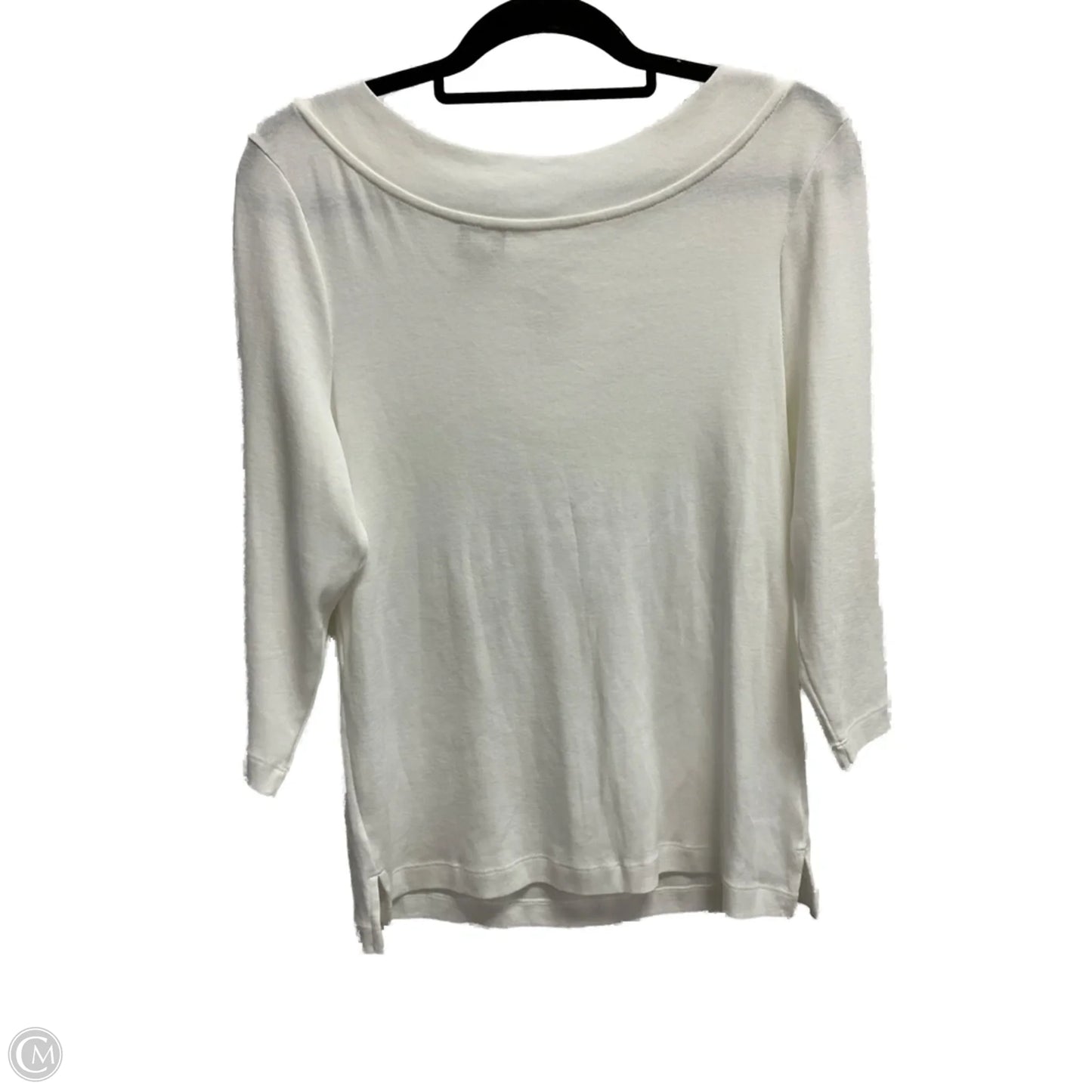 Top Long Sleeve By Chicos In White, Size: M
