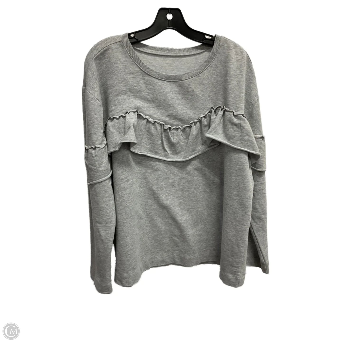 Top Long Sleeve By Loft In Grey, Size: Xl