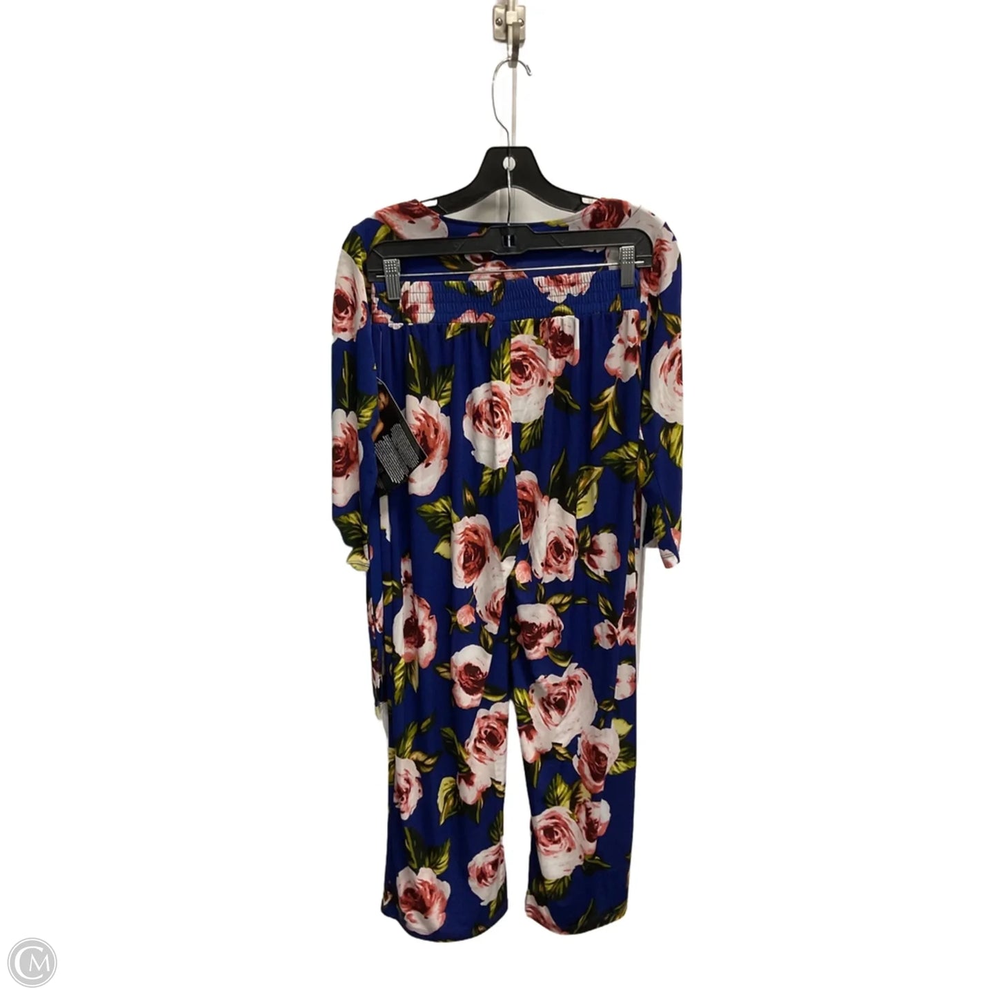 Pants Set 2pc By Iman Hsn In Floral Print, Size: S