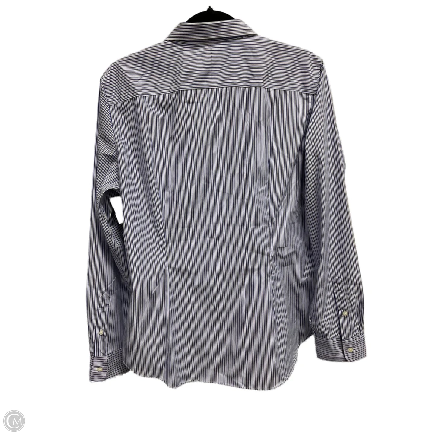 Blouse Long Sleeve By Lauren By Ralph Lauren In Striped Pattern, Size: Xl