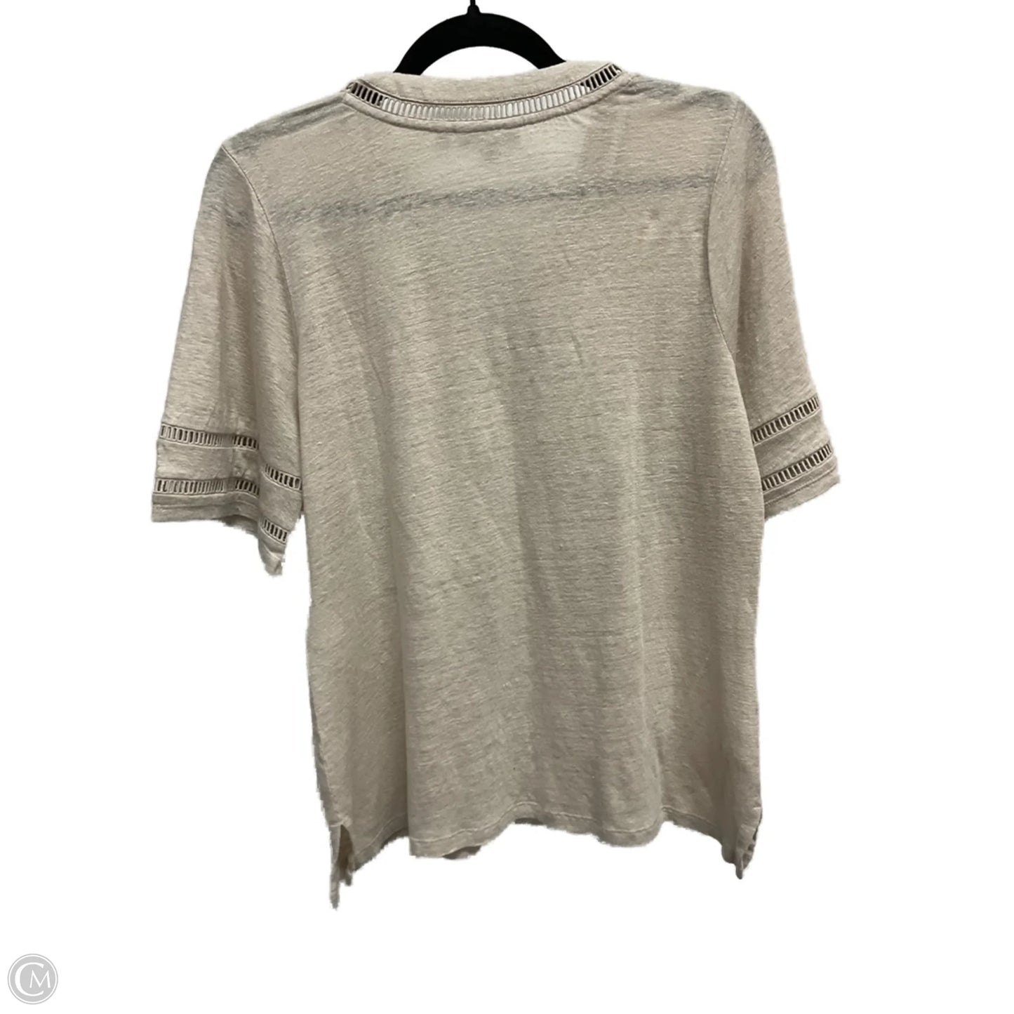 Top Short Sleeve By Chicos In Beige, Size: S