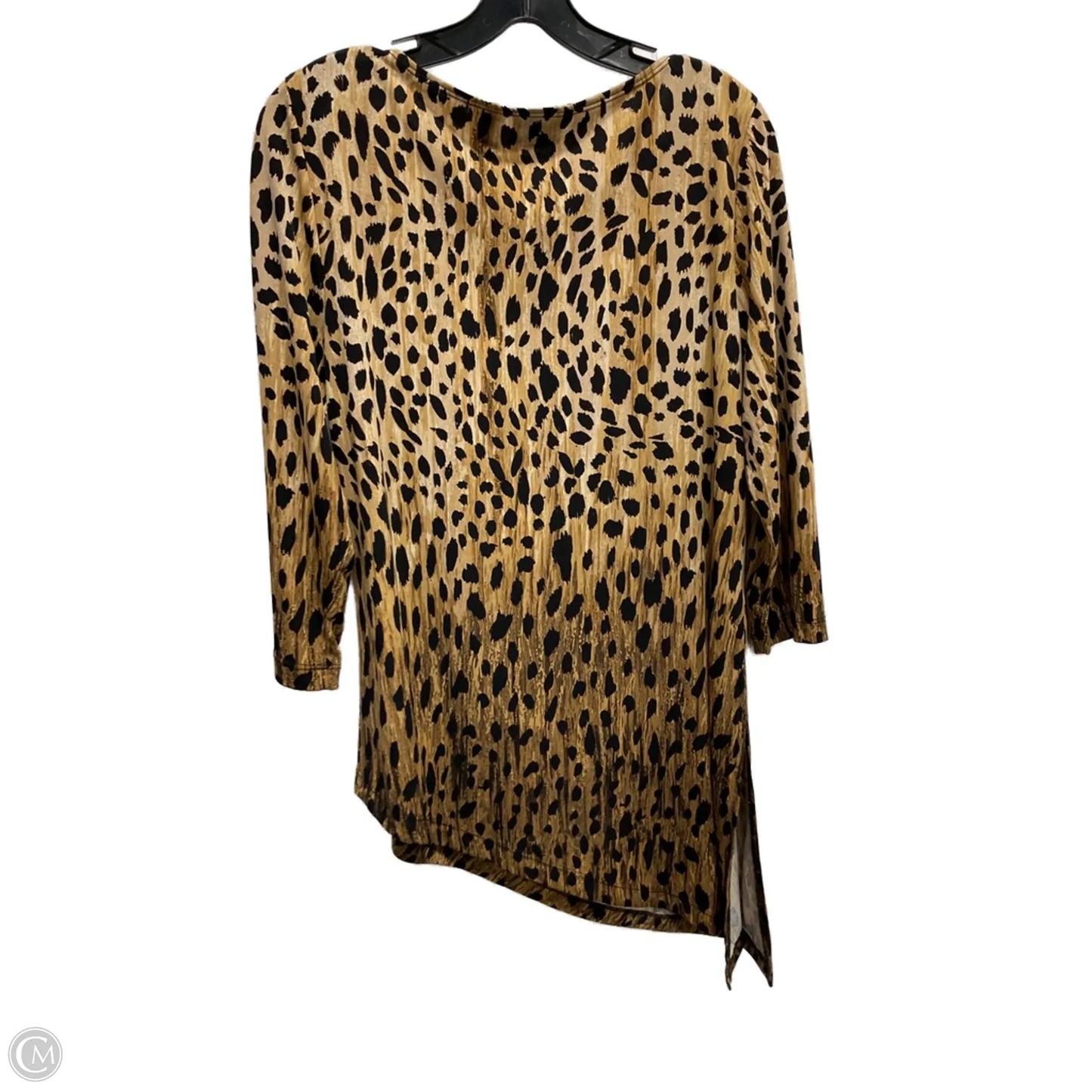 Tunic 3/4 Sleeve By Chicos In Animal Print, Size: M