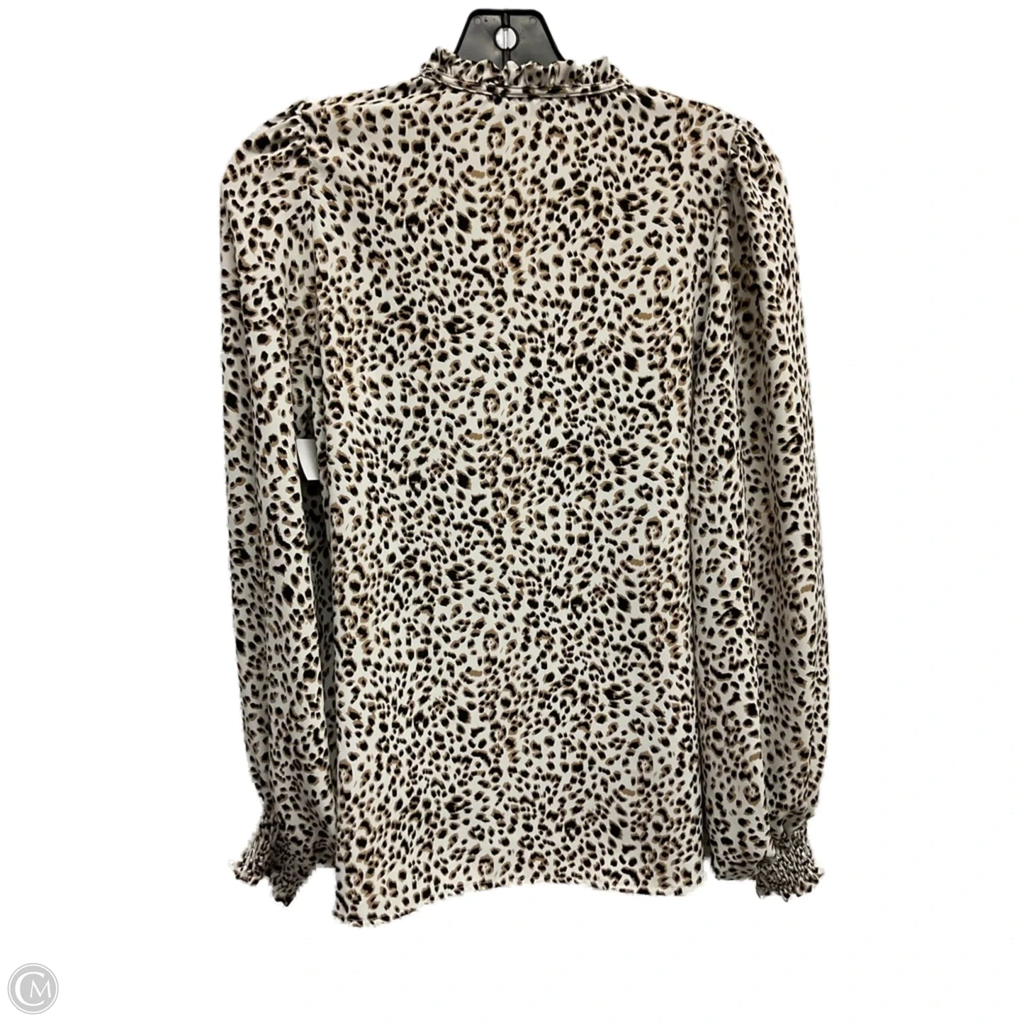 Blouse Long Sleeve By Vine & Love In Animal Print, Size: S