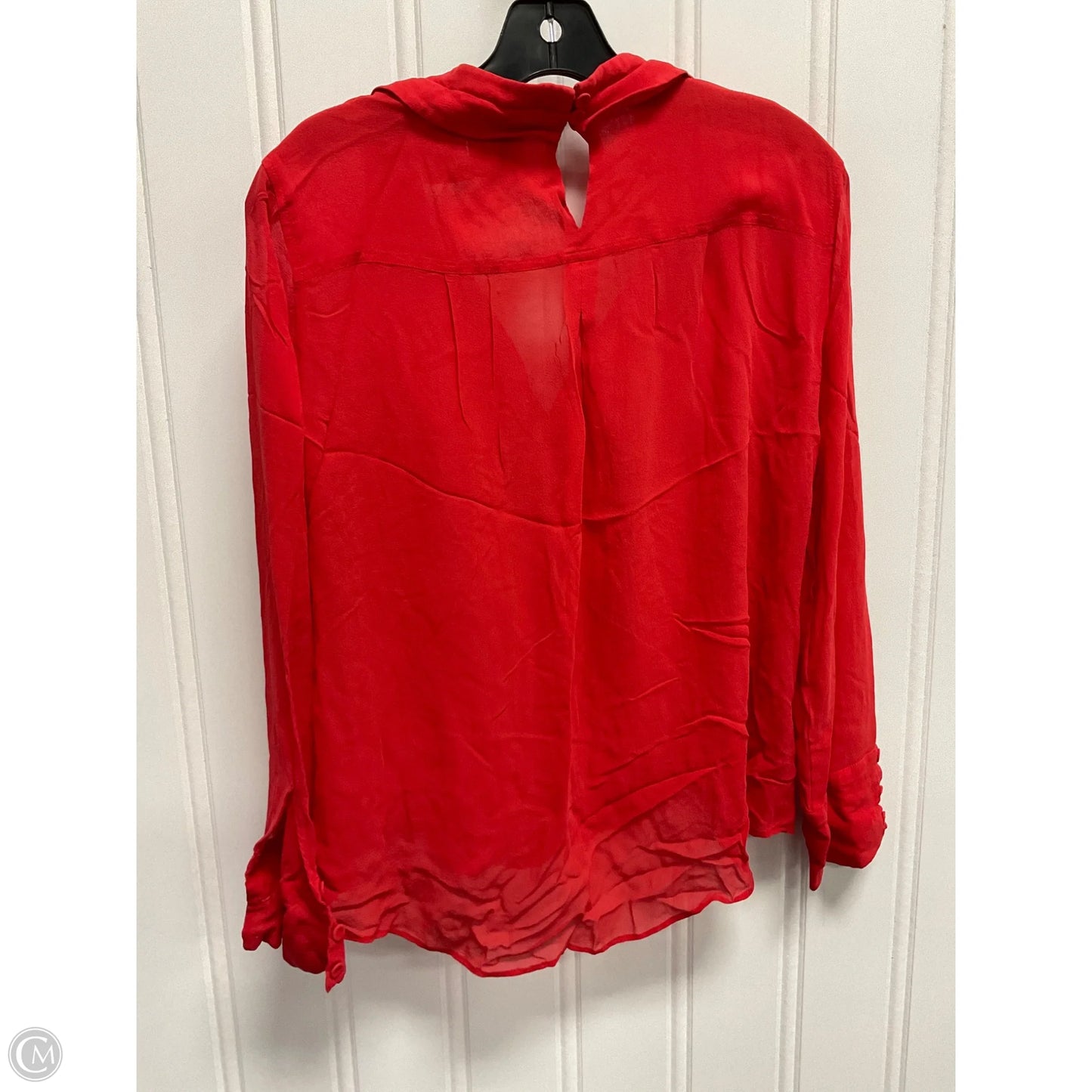 Top Long Sleeve By Bcbgmaxazria In Red, Size: M