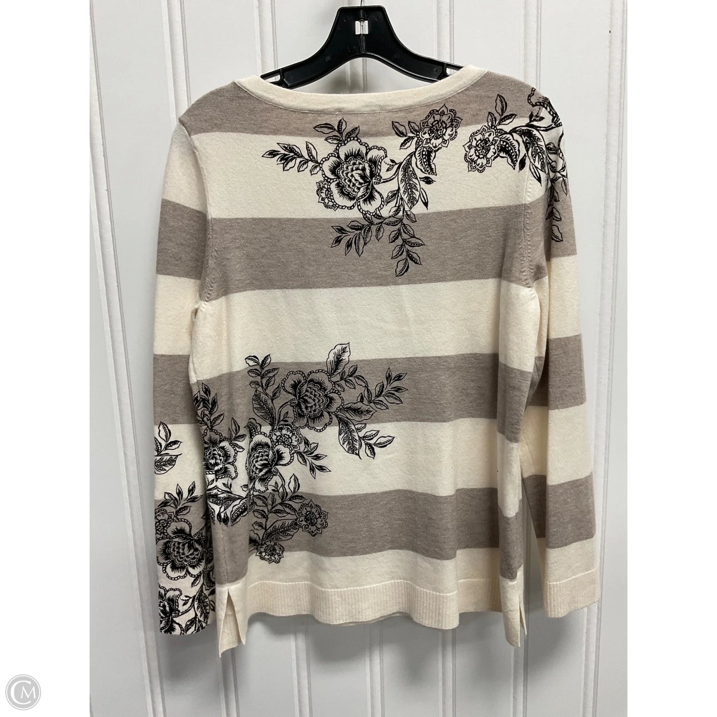 Sweater By Chicos In Tan, Size: M