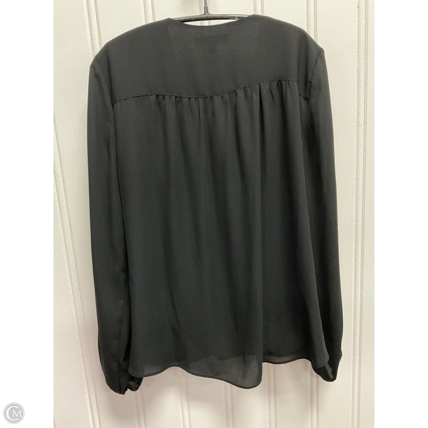 Blouse Long Sleeve By Inc In Black, Size: L
