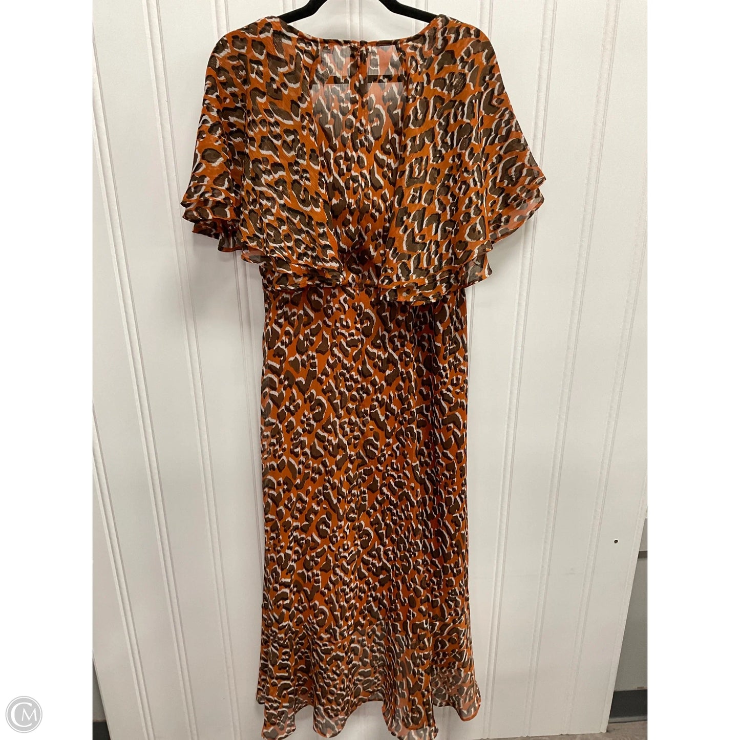 Dress Casual Maxi By Calvin Klein In Animal Print, Size: L