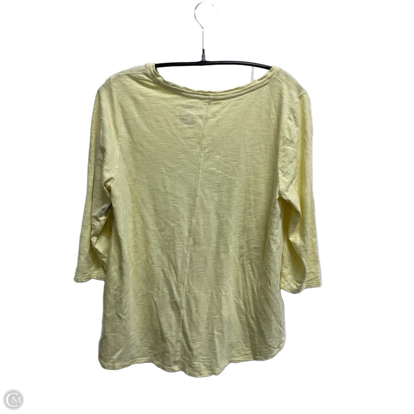 Top Long Sleeve By Chicos In Yellow, Size: M