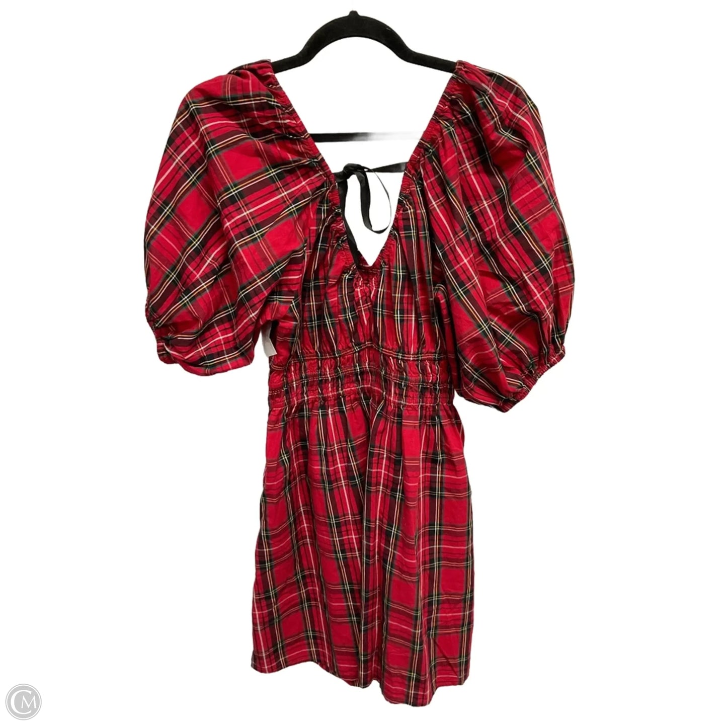 Dress Casual Midi By Old Navy In Plaid Pattern, Size: S