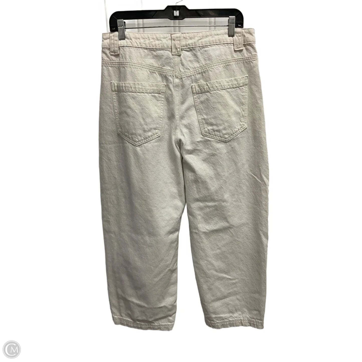 Jeans Wide Leg By Clothes Mentor In Cream, Size: 12