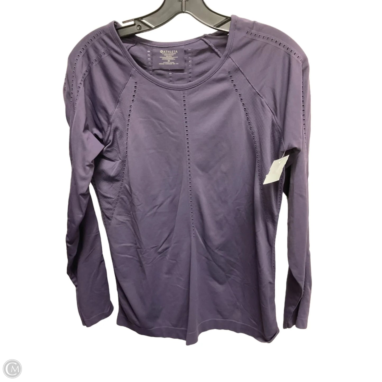 Athletic Top Long Sleeve Crewneck By Athleta In Purple, Size: M