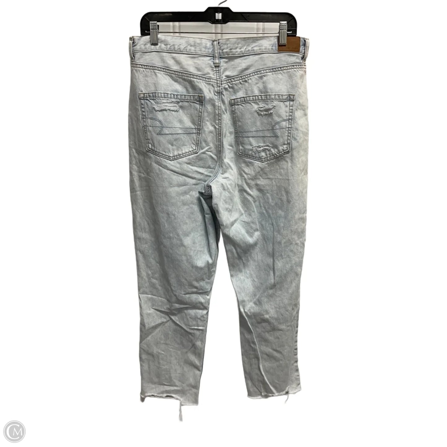 Jeans Straight By American Eagle In Blue, Size: 14