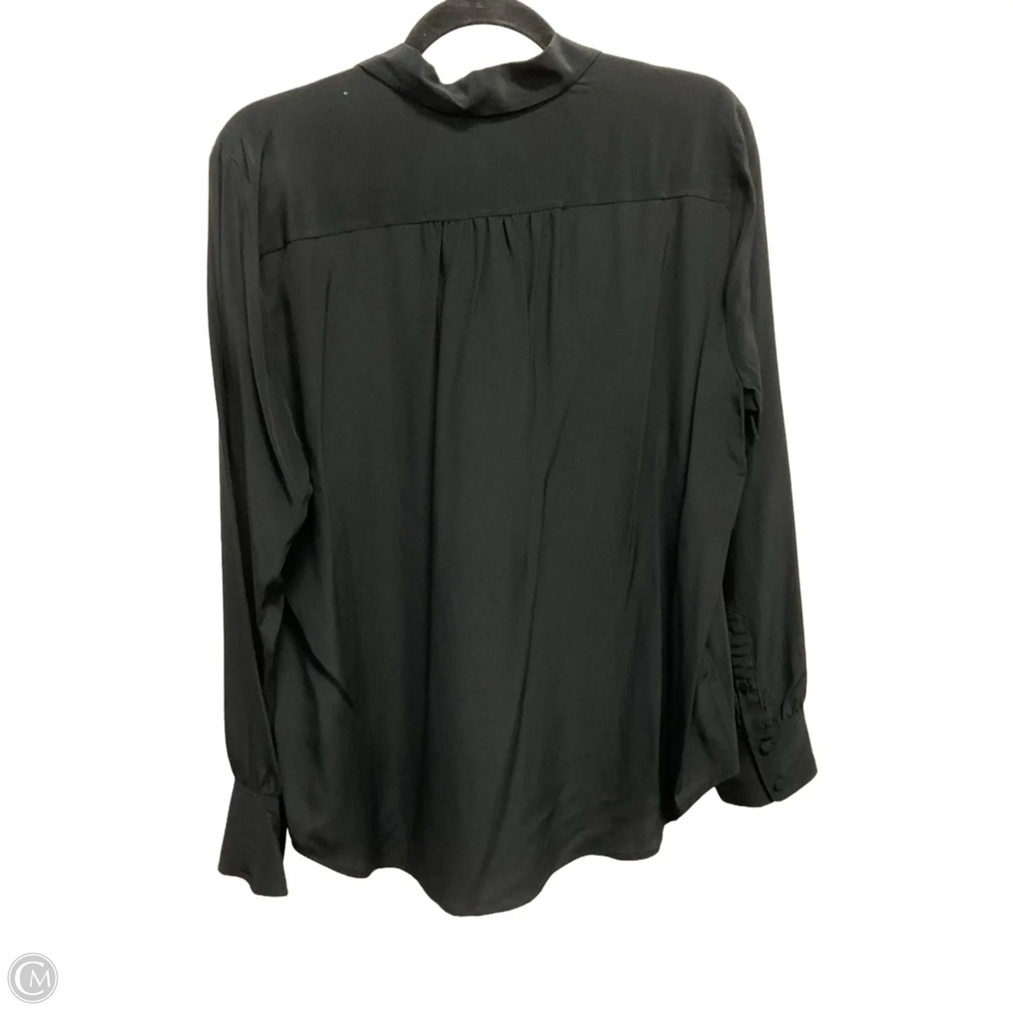 Blouse Long Sleeve By J. Crew In Black, Size: L