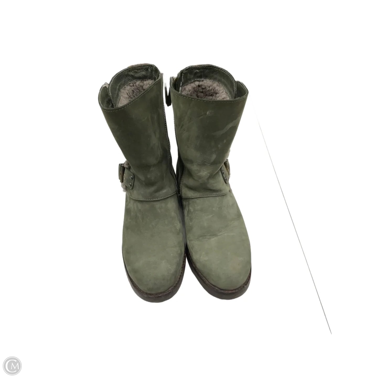 Boots Designer By Ugg In Green, Size: 7