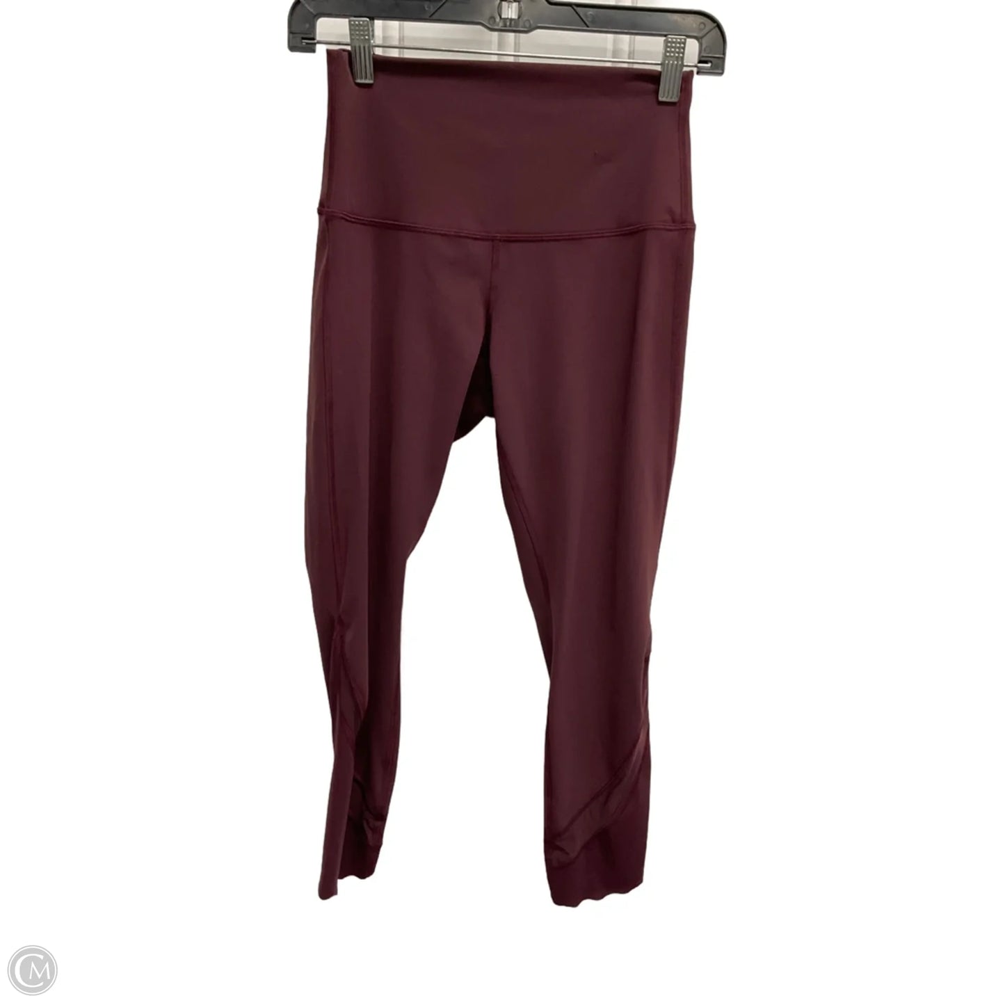 Athletic Leggings By Lululemon In Maroon, Size: M