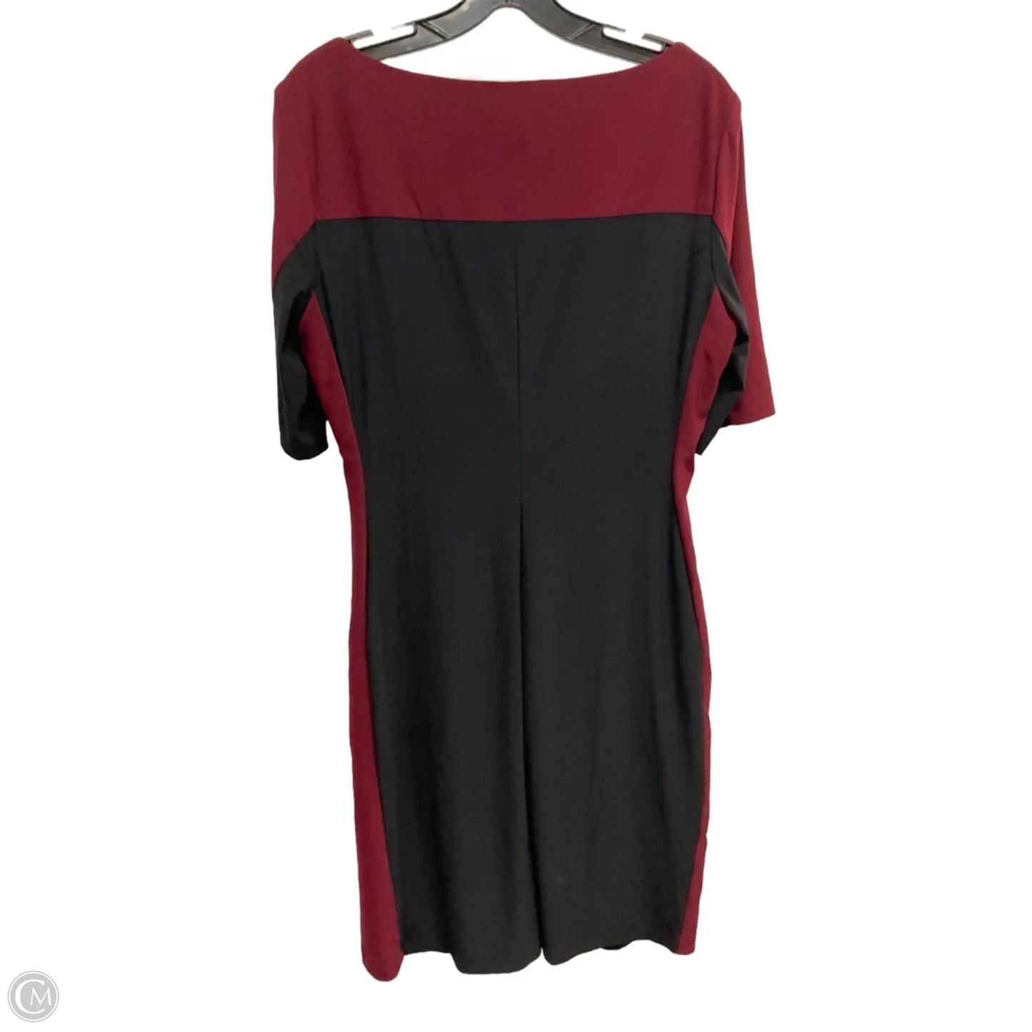 Dress Work By Lauren By Ralph Lauren In Maroon, Size: L