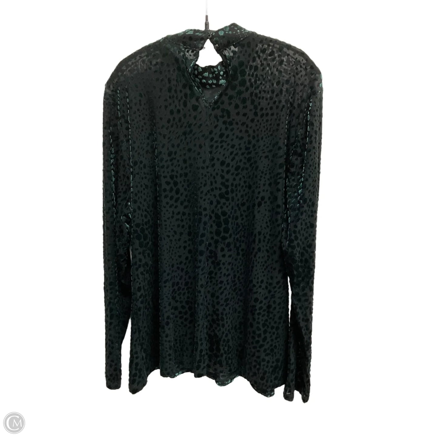 Top Long Sleeve By Lane Bryant In Black, Size: 1x