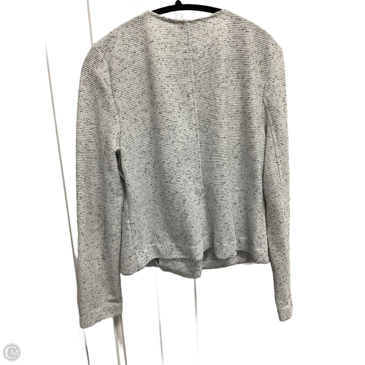 Jacket Moto By Loft In Grey, Size: M