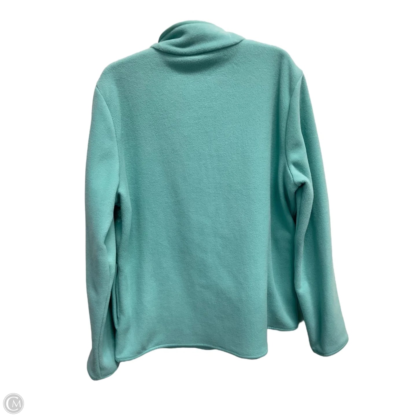 Jacket Fleece By Croft And Barrow In Aqua, Size: Xl