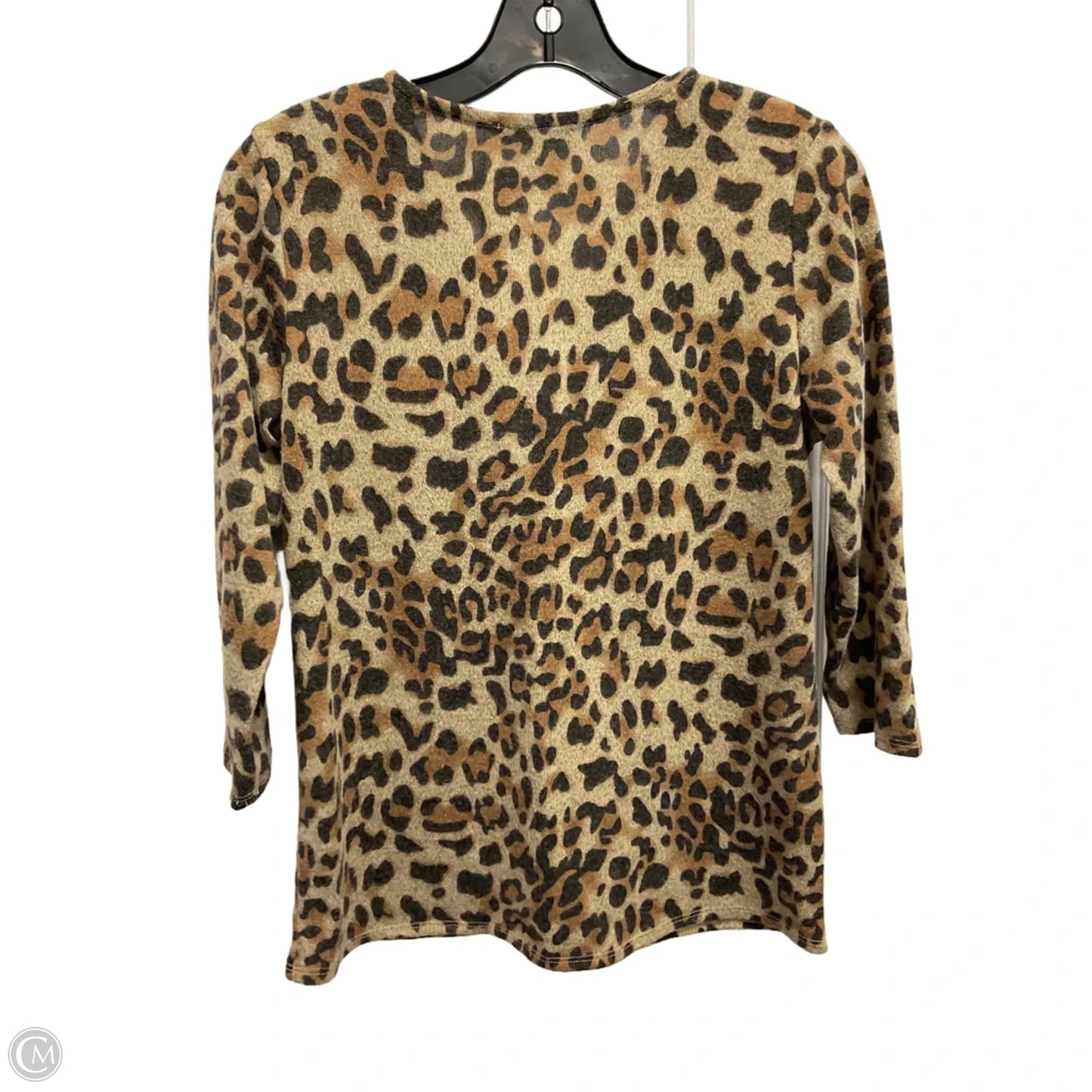Top 3/4 Sleeve By 89th And Madison In Animal Print, Size: S