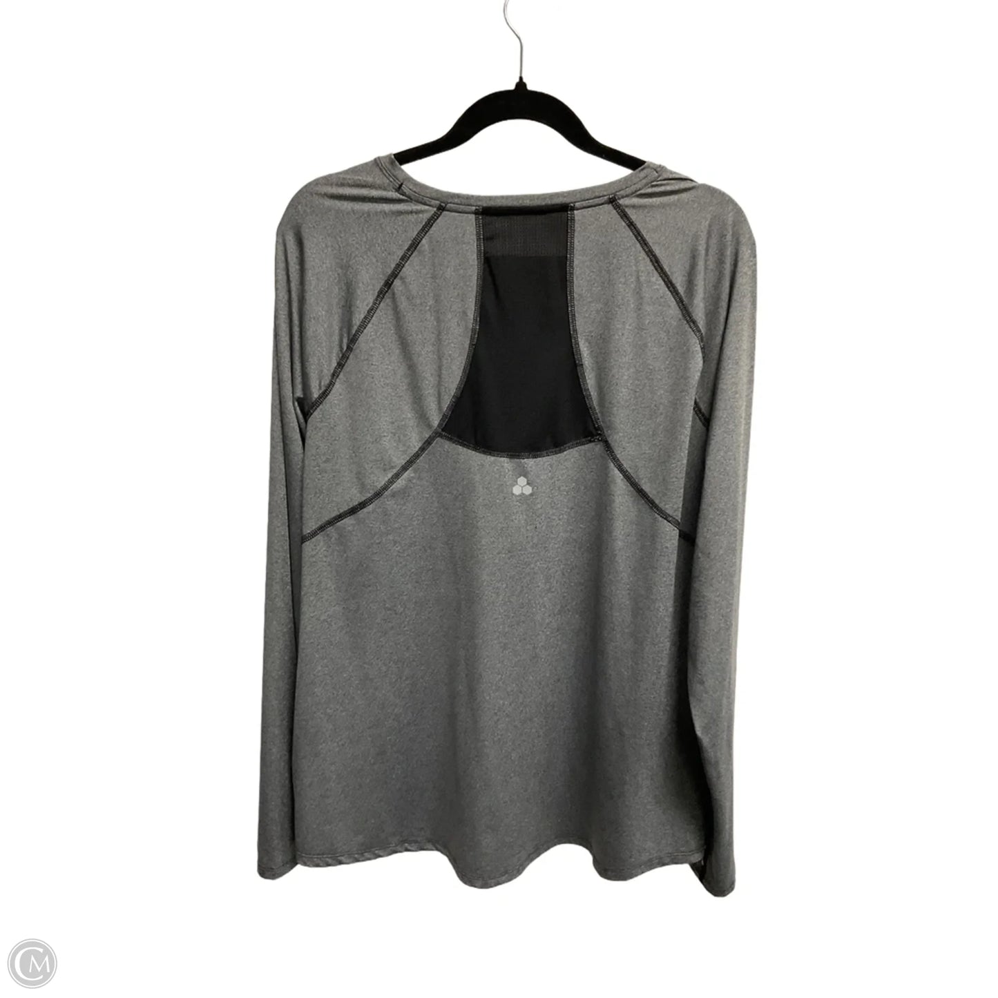 Athletic Top Long Sleeve Crewneck By Tek Gear In Grey, Size: Xxl