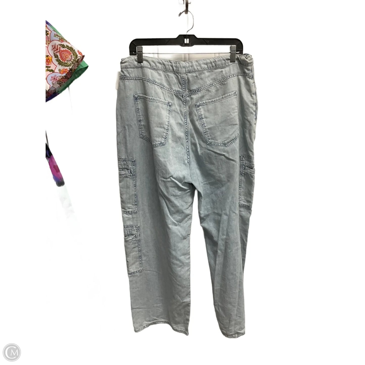 Jeans Wide Leg By Triarchy In Blue, Size: L