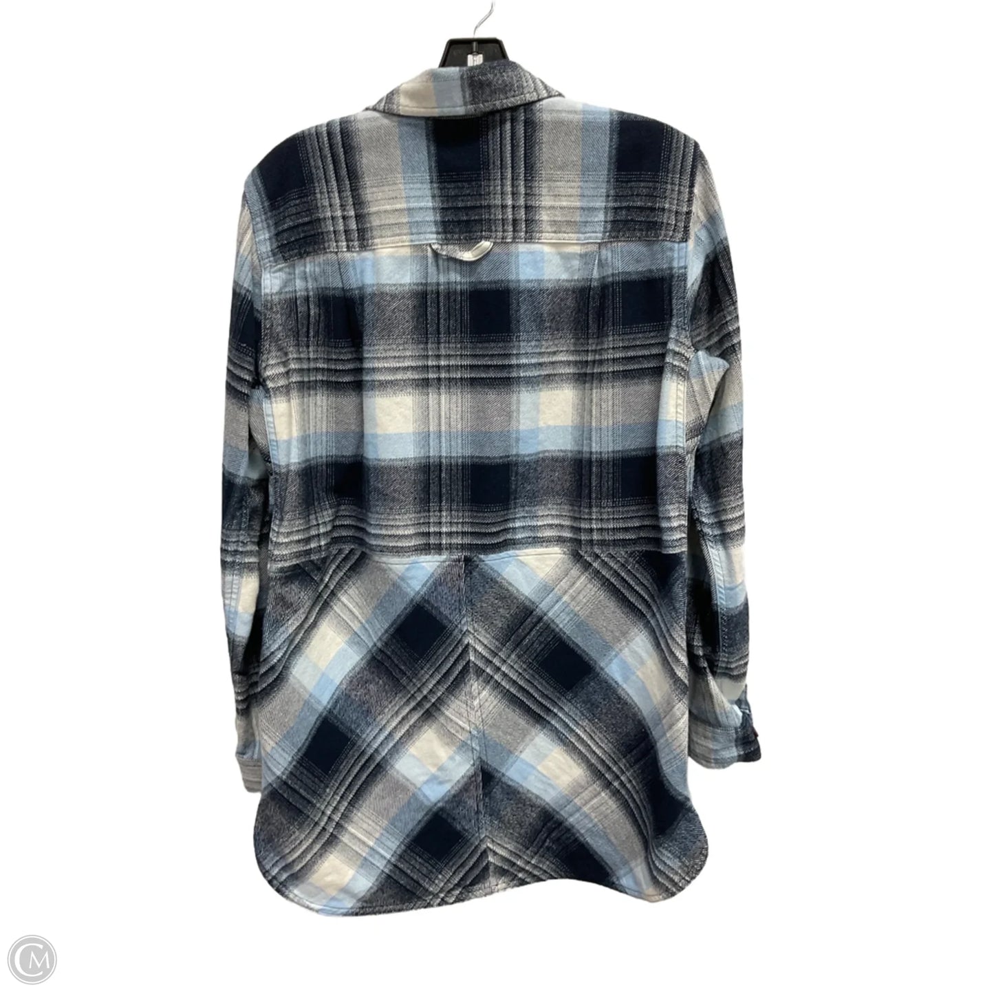 Jacket Shirt By Duluth Trading In Blue, Size: M