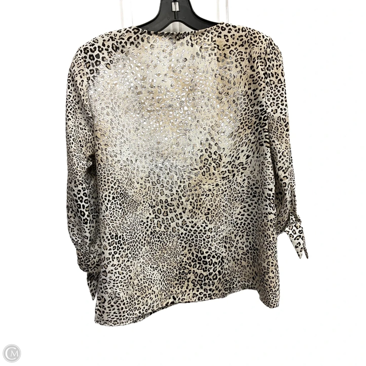 Top Long Sleeve By Chicos In Animal Print, Size: S