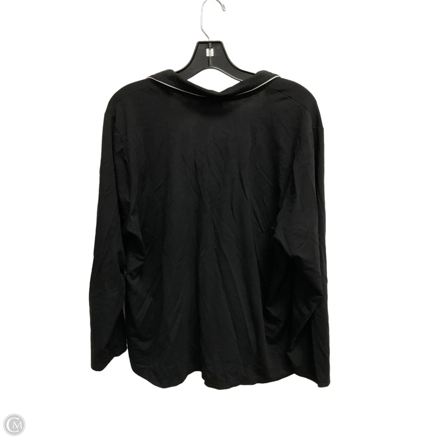 Top Long Sleeve By Modern Works In Black, Size: 1x