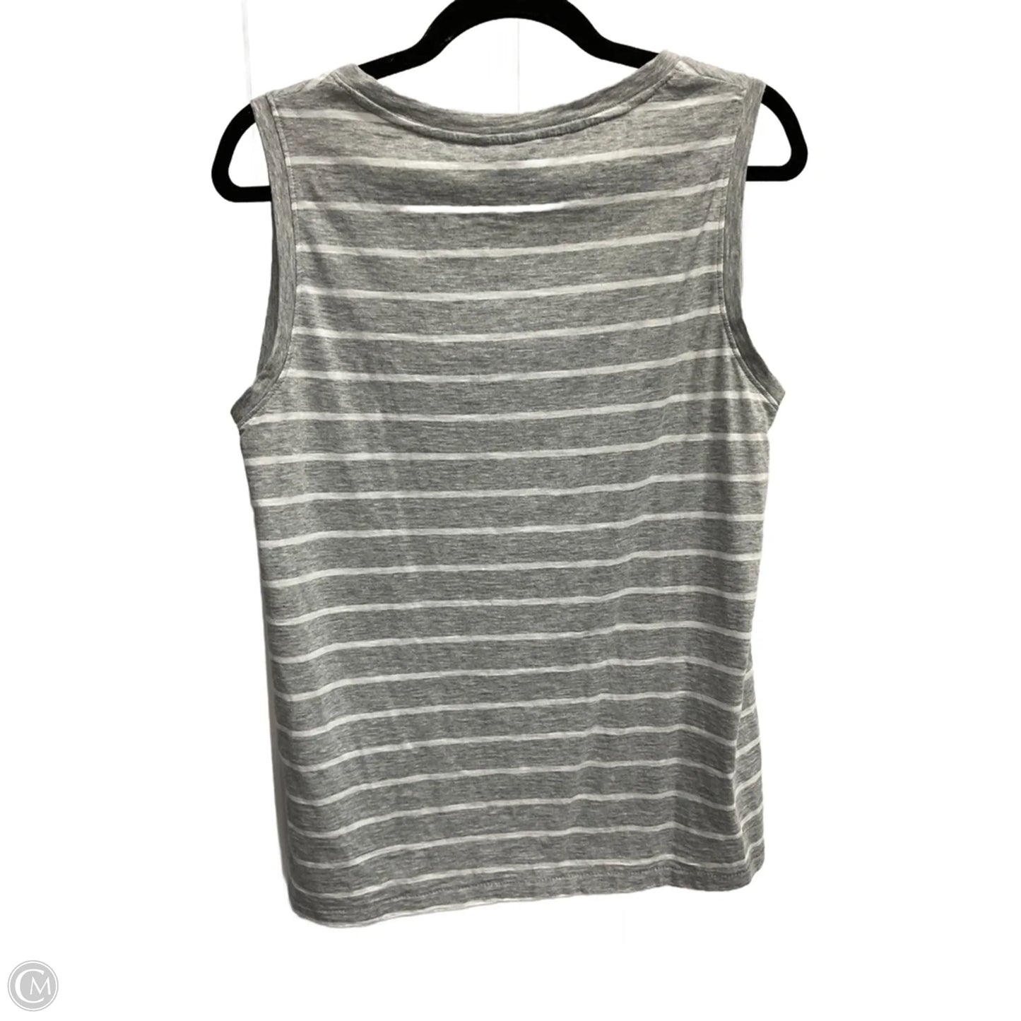 Top Sleeveless By Nautica In Striped Pattern, Size: L