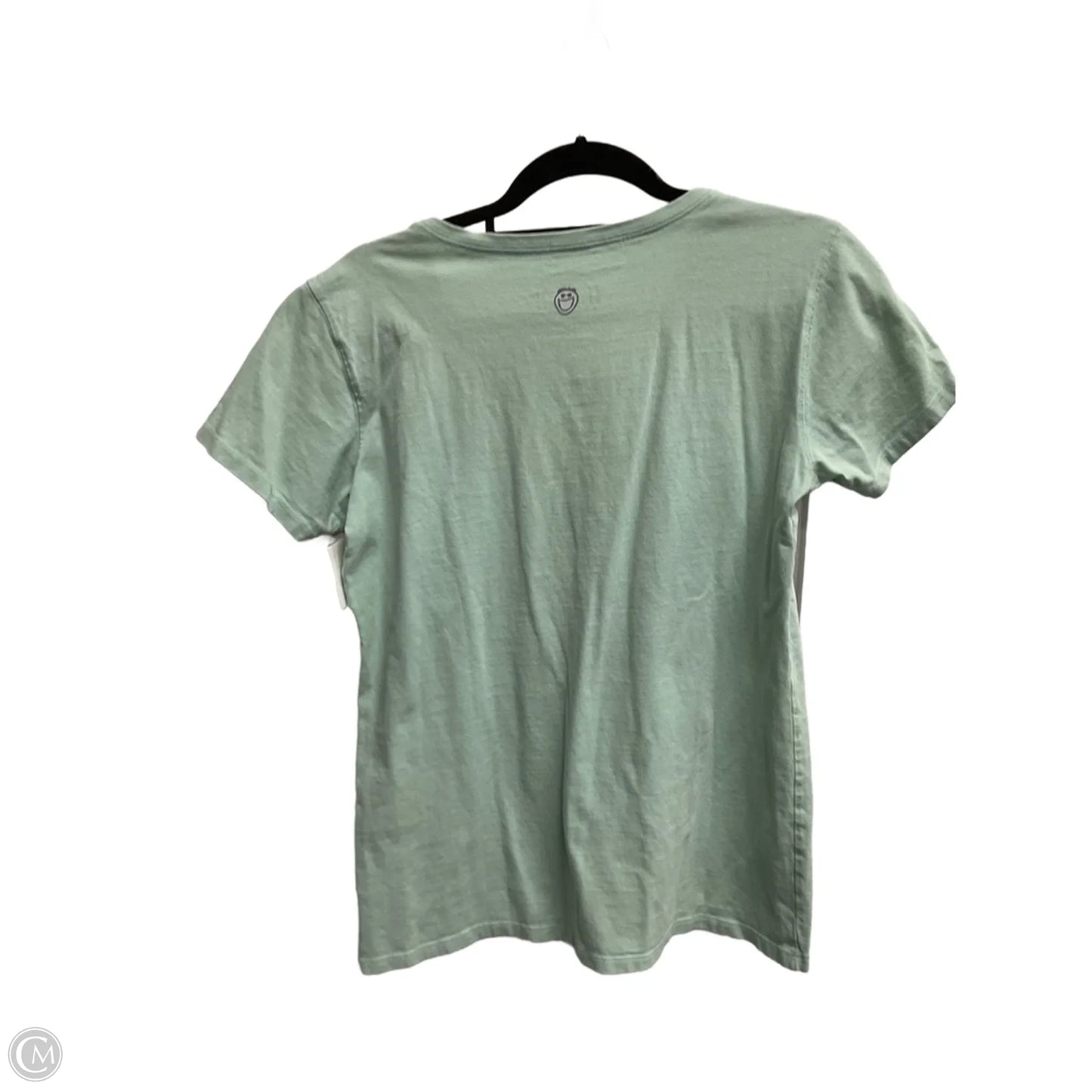 Top Short Sleeve By Life Is Good In Green, Size: M