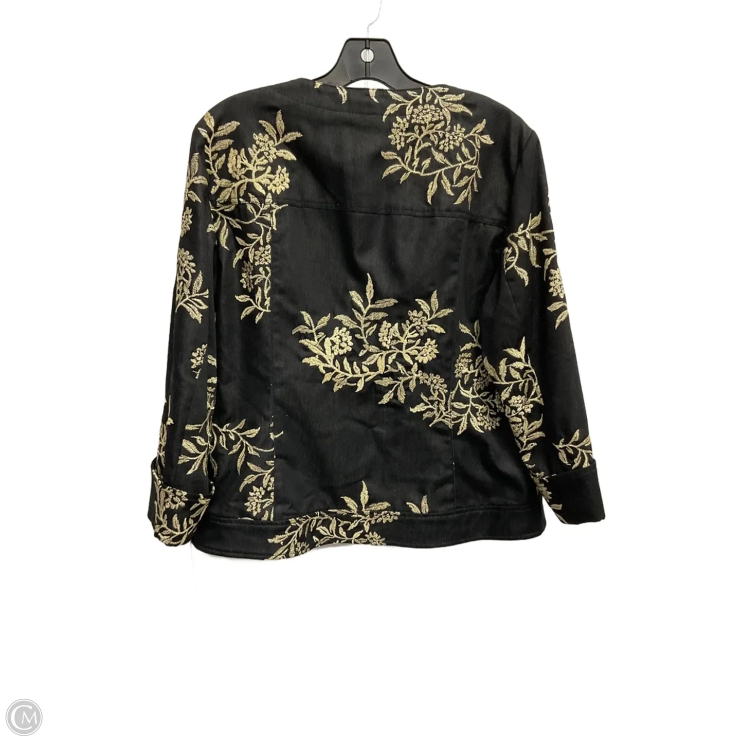 Jacket Other By Peter Nygard In Black & Gold, Size: L
