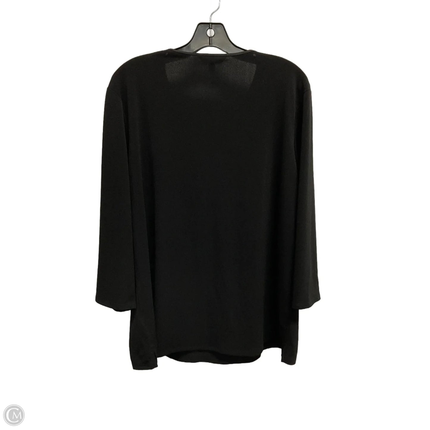 Blouse Long Sleeve By Banana Republic In Black, Size: Xl