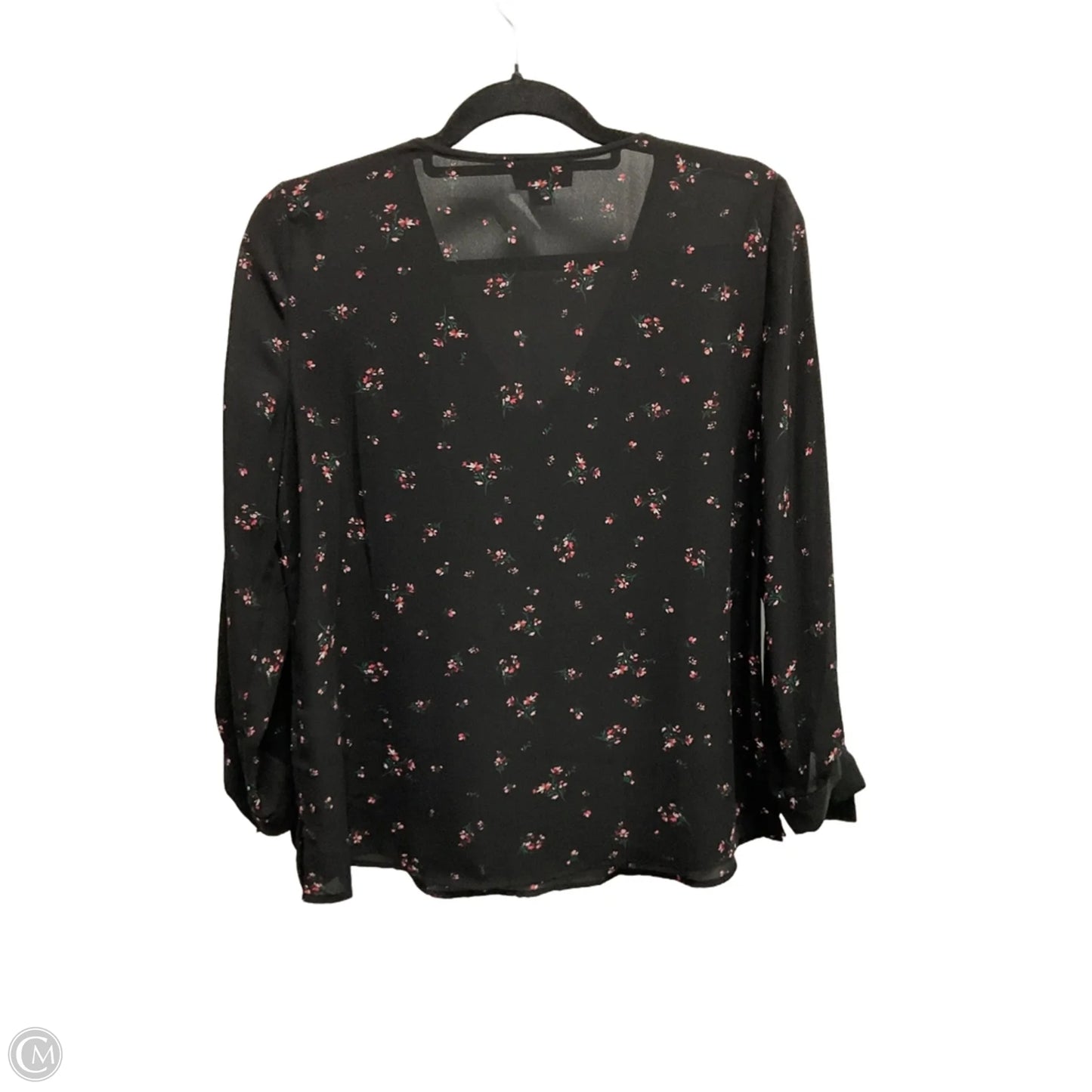 Blouse Long Sleeve By Cece In Floral Print, Size: S