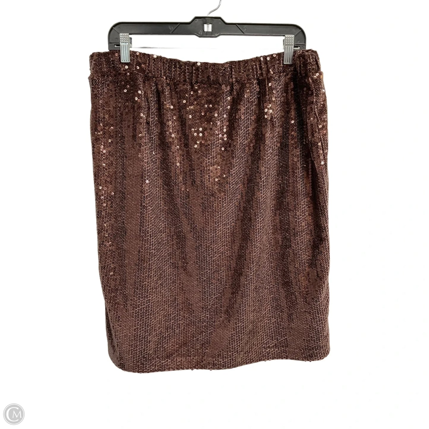 Skirt Midi By J. Jill In Brown, Size: Xlp