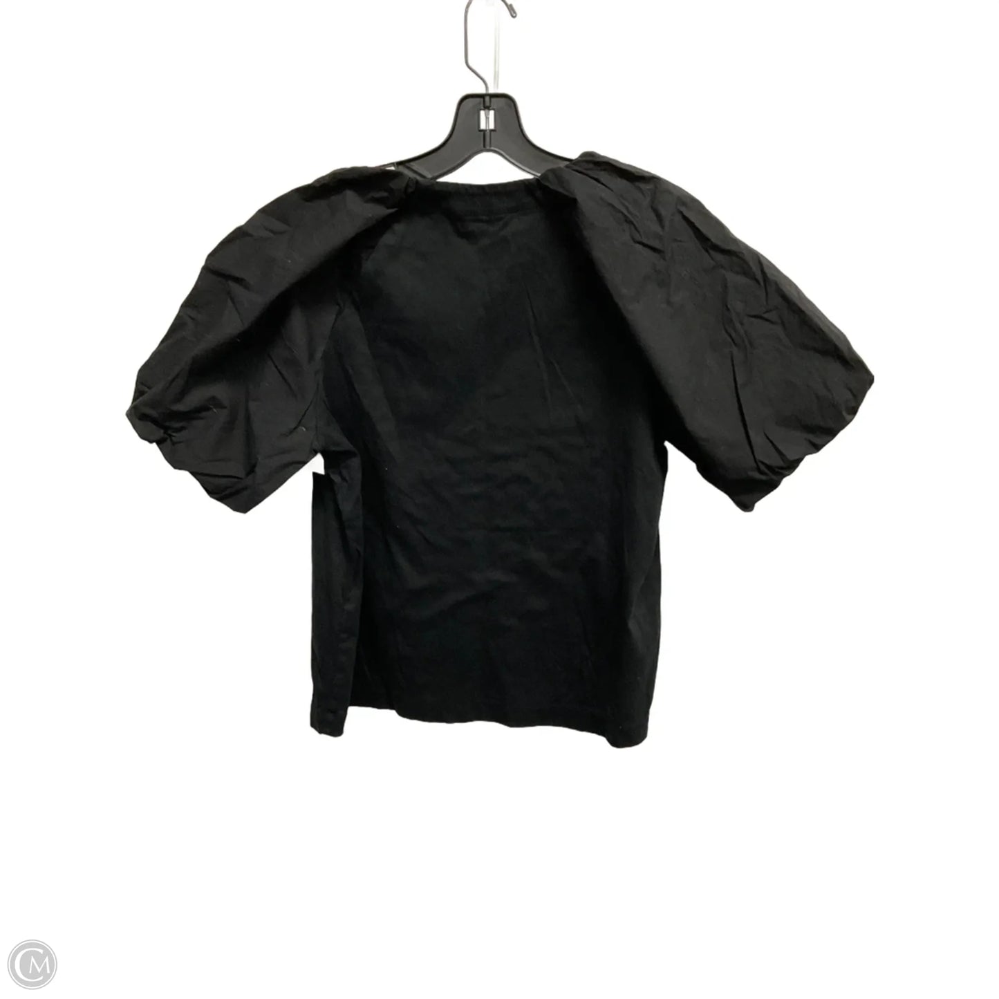 Top Short Sleeve By Banana Republic In Black, Size: M