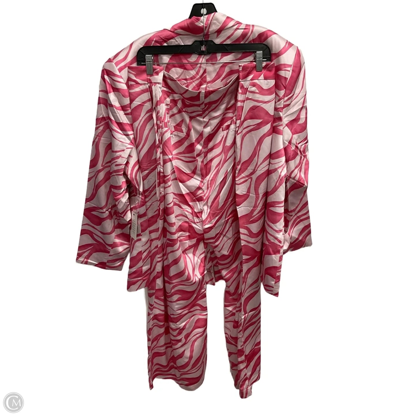 Pants Suit 2pc By Eloquii In Pink, Size: 26