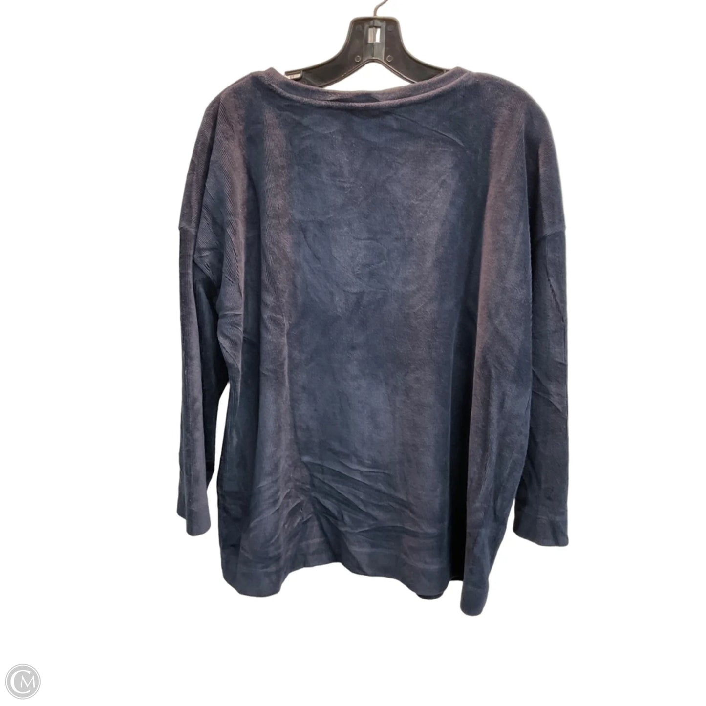 Top Long Sleeve By Pure Jill In Navy, Size: M