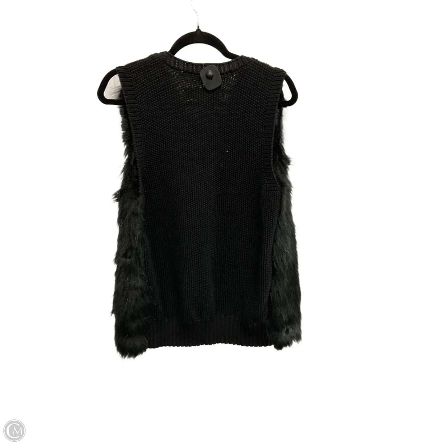 Vest Faux Fur & Sherpa By Sebby In Black, Size: M