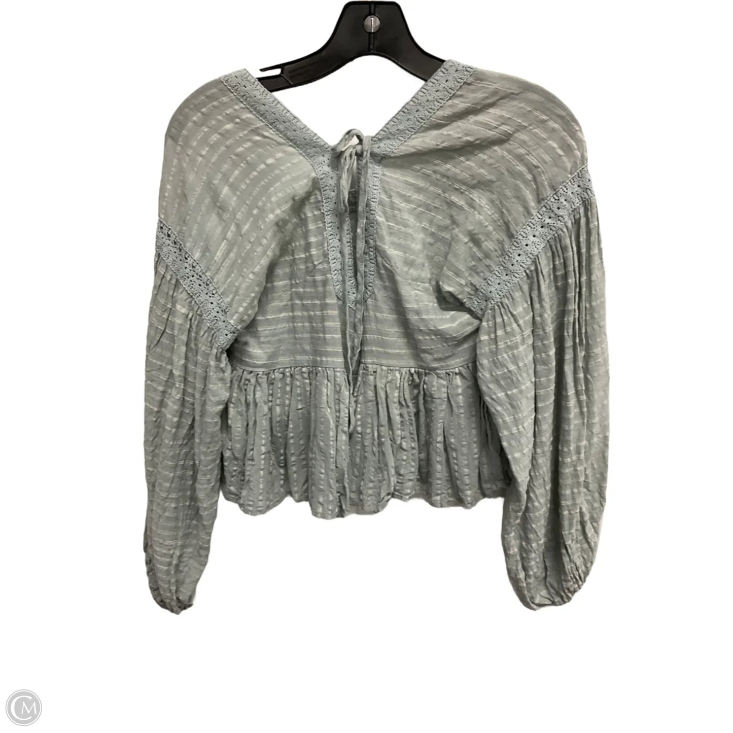 Top Long Sleeve By By Together In Blue, Size: S