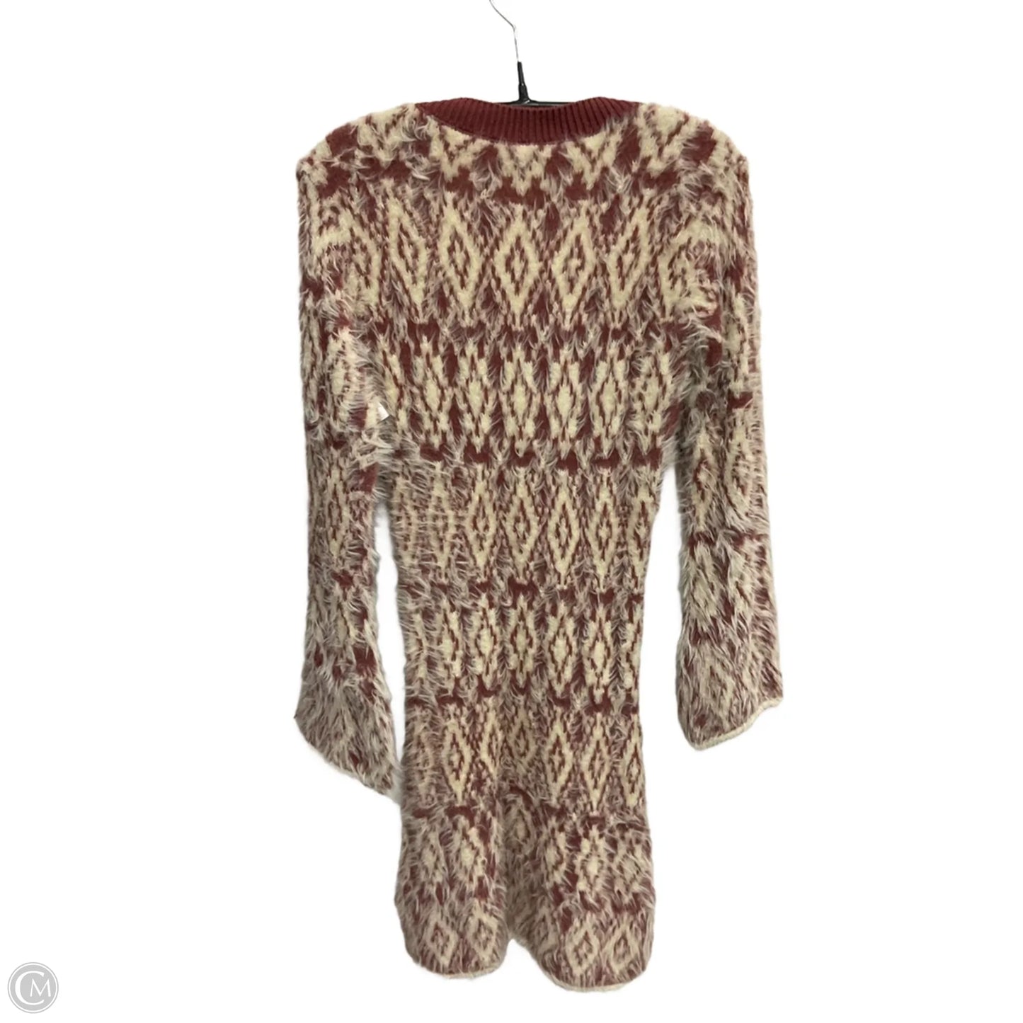 Dress Sweater By Free People In Cream & Pink, Size: Xs