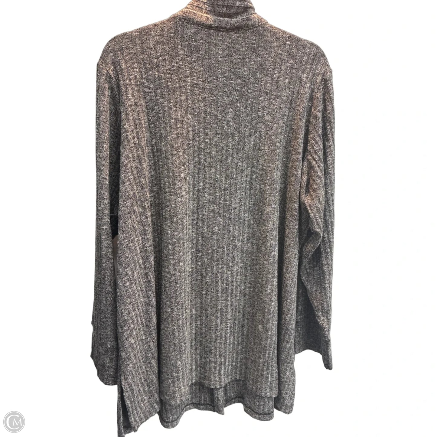 Top Long Sleeve By Susan Graver In Grey, Size: 3x