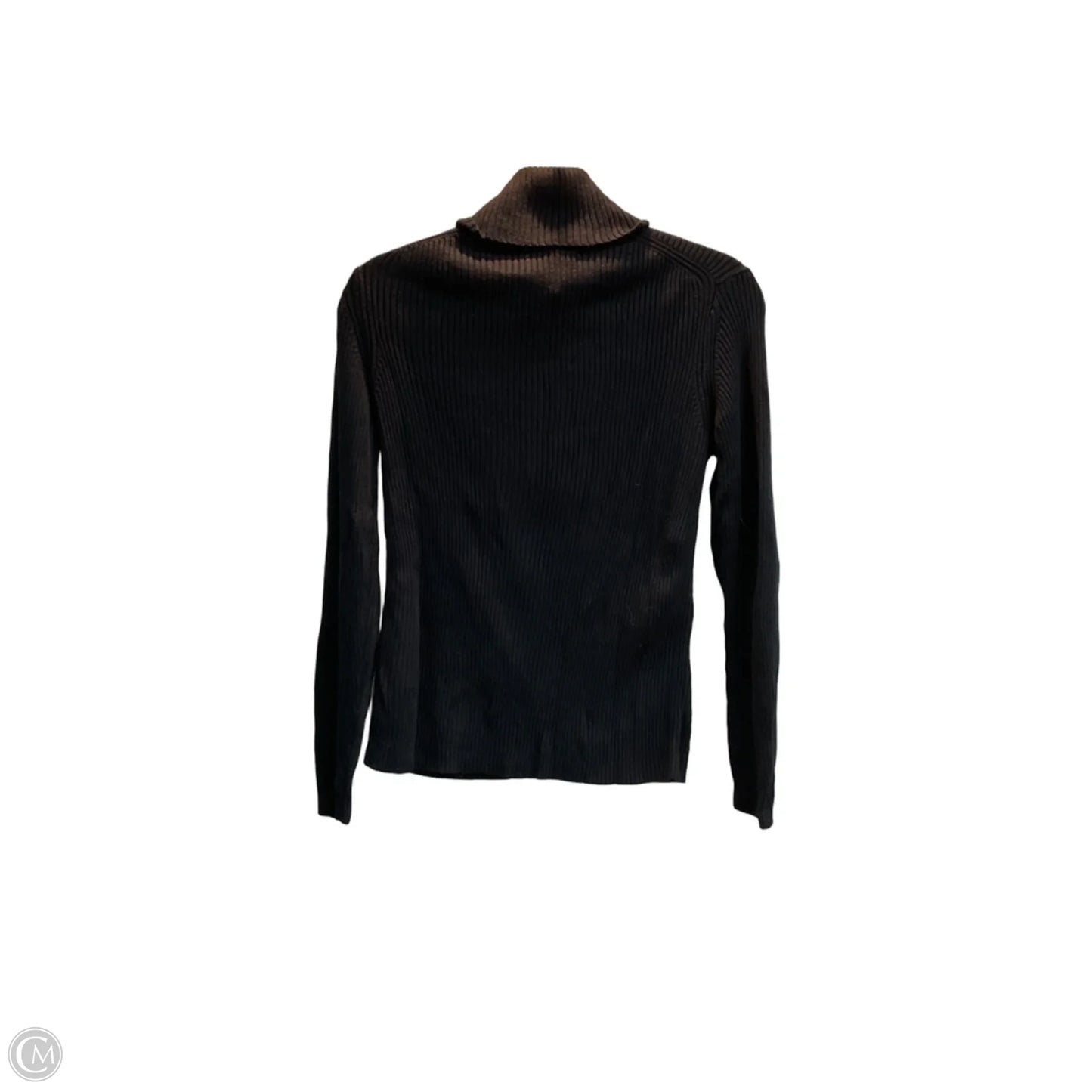 Top Long Sleeve By Banana Republic In Black, Size: M