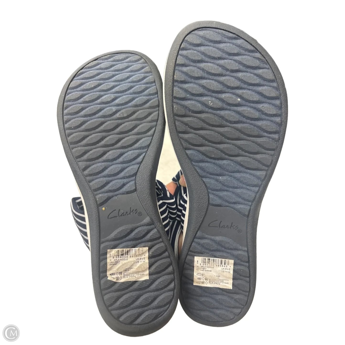 Sandals Sport By Clarks In Navy, Size: 11