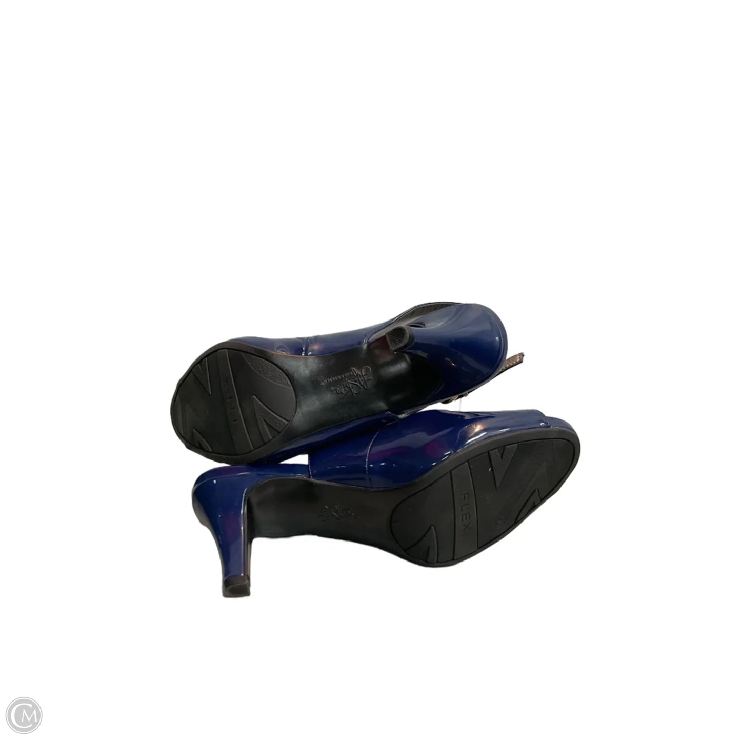 Sandals Heels Kitten By Life Stride In Blue, Size: 7