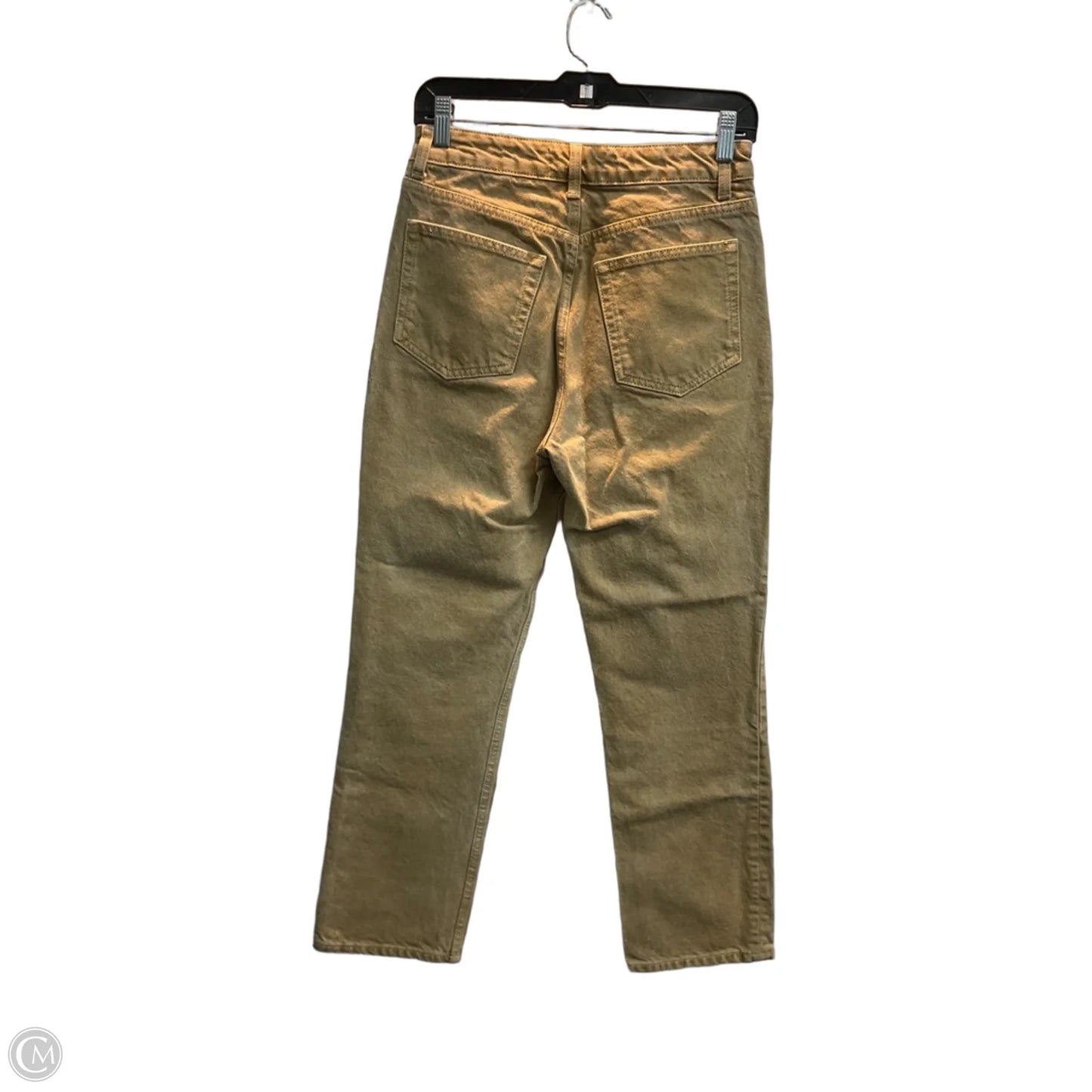 Jeans Straight By Reformation In Tan, Size: 4