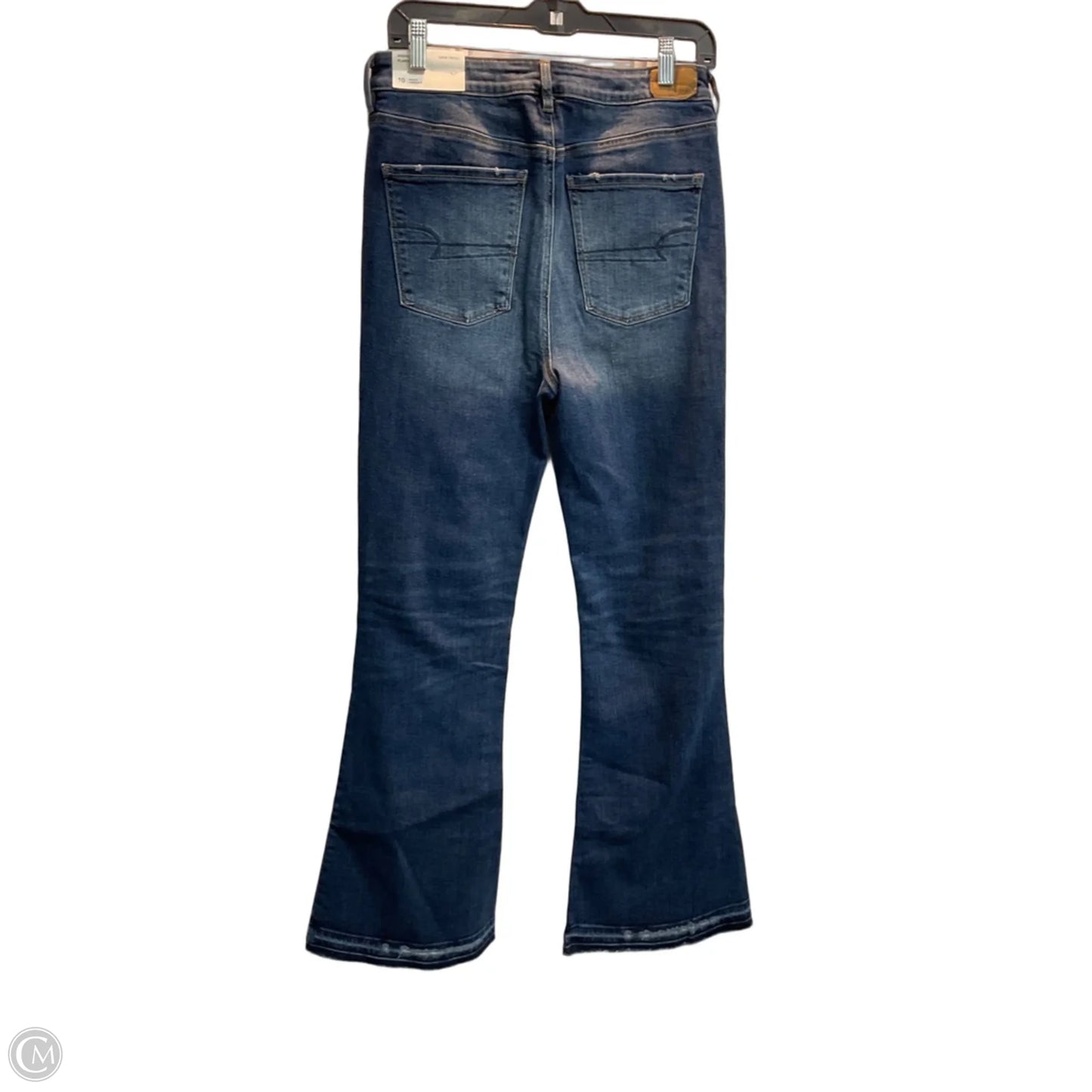 Jeans Flared By American Eagle In Blue Denim, Size: 10
