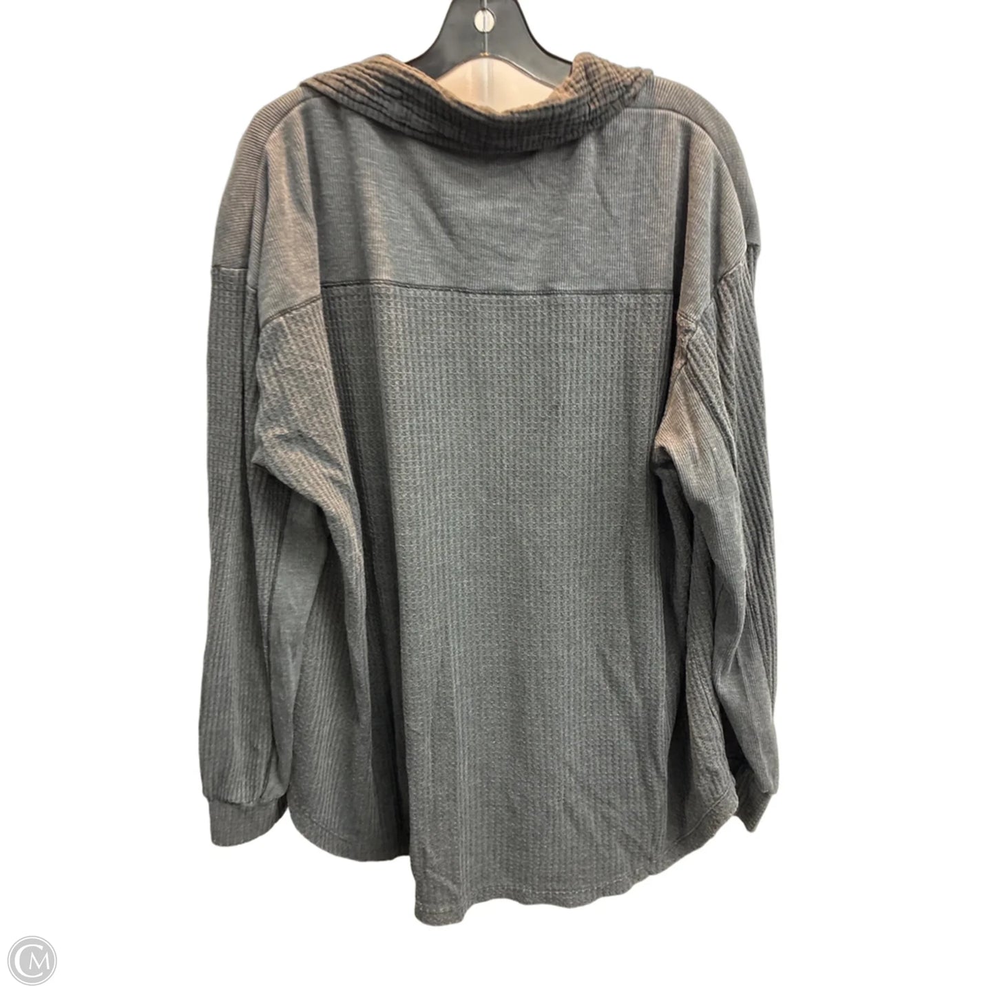 Top Long Sleeve By Briggs In Grey, Size: Xxl